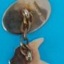 9 Ct Gold Gents "FOX" Cuff Links Sheffield 1972 8.1g Image 4