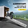 1520 x 305mm Aluminum Ramps 2 Pcs ATV Ramps Loading Ramps 6000 lbs / 2722 kg Capacity Up to 16 inch / 406 mm Loading Height Image 2