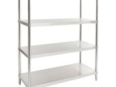 4-Tier Kitchen Shelf 120x50x155 cm Stainless Steel