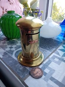 Vintage Brass Saving Bank