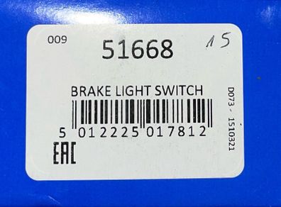 Brake Light Switch Intermotor 51668