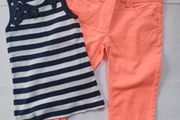 New Girls Knee Shorts and Vest Age 8-9