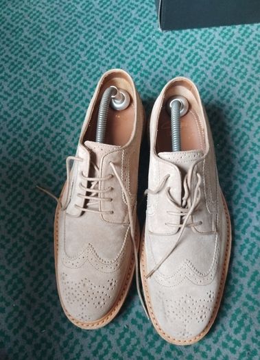 clarks suede brogues