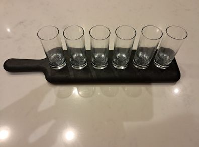 LSA Shot Glasses with Serving Paddle