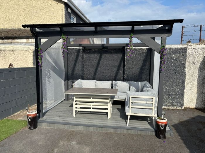 building pergola ,extension, side entry