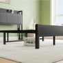 Double Bed Frames with Wooden Storage Headboard Image 5