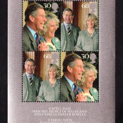 2005 Great Britain Royal Wedding of HRH The Prince of Wales and Mrs Camilla Parker Bowles Commemorative Stamps Miniature Sheet Mint Never Hinged (MNH)