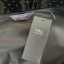Brand-New Ladies Black & Gold Long Sleeved peplum Faux Wrap Top from Marks & Spencer Image 2