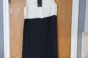 Betty Jackson Black. Lightweight Sleevless   Coat/ Long Blouse.  S.14.  B.N.W.T