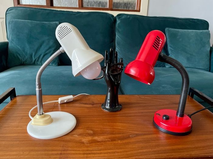 Vintage MG Mid Century Modern Metal Desk Lamp