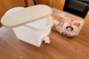 White Plastic Fridge Drink Dispenser with Tap