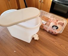 White Plastic Fridge Drink Dispenser with Tap