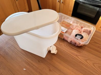 White Plastic Fridge Drink Dispenser with Tap