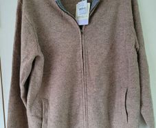 Brand new mens wool Irelands Eye zip up jumper or cardigan