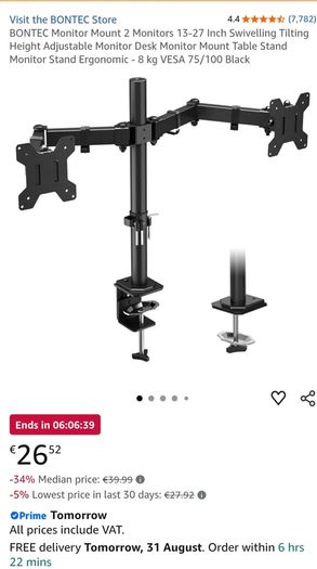 Dual Monitor Mount