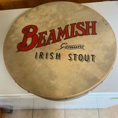Beautiful 18in beamish bodhran . Rosewood . Goat skin with brass studs