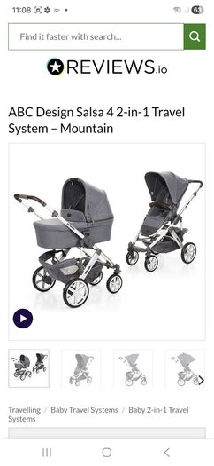 Buggy Dark Grey - ABC Design Salsa 4 (2-in-1 Travel System)