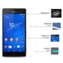Front + Back Genuine Tempered Glass Screen Protector For Sony Xperia Z3 Image 3