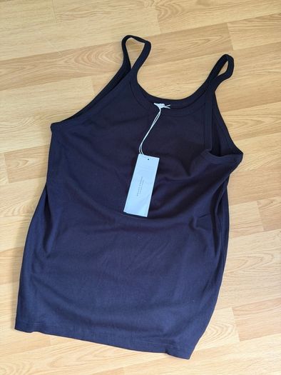 Arket Black Racer Back Vest Size Large New with tags
