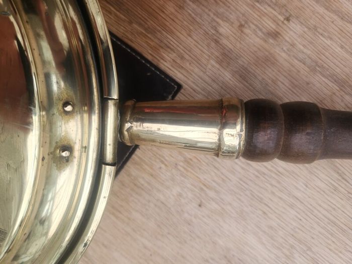 Victorian Brass bed warmer as new