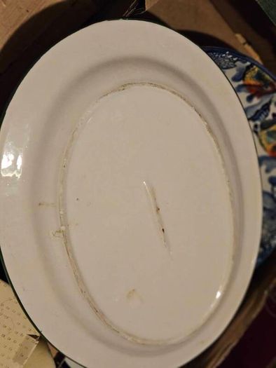 Large Serving Bowl and Plate