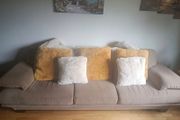 2 &amp; 3 Seater Taupe/Fawn Sofa Suite