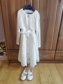 Flower Girl Dress & Cardigan.
