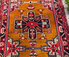 XL Persian Serab Heriz Hand Knotted Runner Rug Carpet