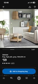 ikea grey rug 160 x 230