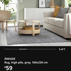 ikea grey rug 160 x 230