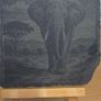 Hand-engraved Elephant Slate Coasters Image 2