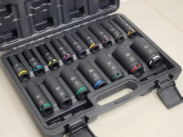 16 Piece 1/2inch Square Drive Deep Impact Hex Socket Set