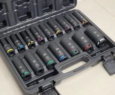 16 Piece 1/2inch Square Drive Deep Impact Hex Socket Set
