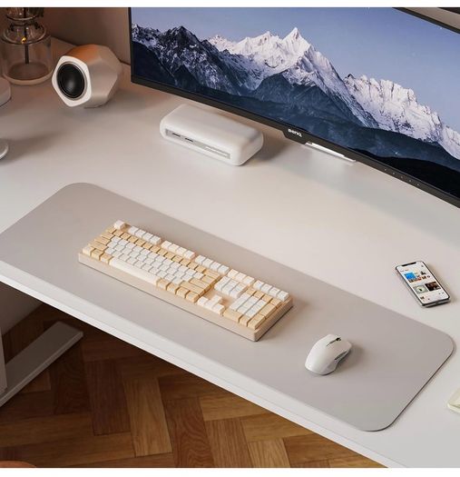 140 x 60 cm Standing Desk, Electric Height Adjustable Desk with 2 Hooks