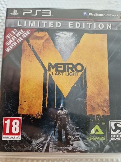 Metro Limited Edition PlayStation3 Ps3 Games Original