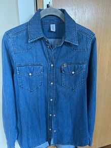 LIU : JO denim shirt size S  uk 8-10 .