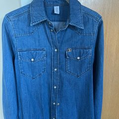 LIU : JO denim shirt size S  uk 8-10 .