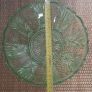 BOWL - Vintage - Green Glass - Dessert - Fruit Dish Image 6