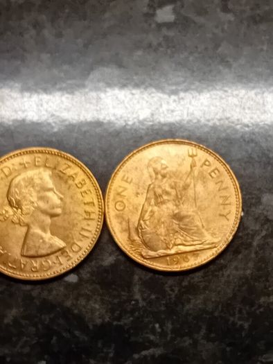 1967 English 1 Penny Unc