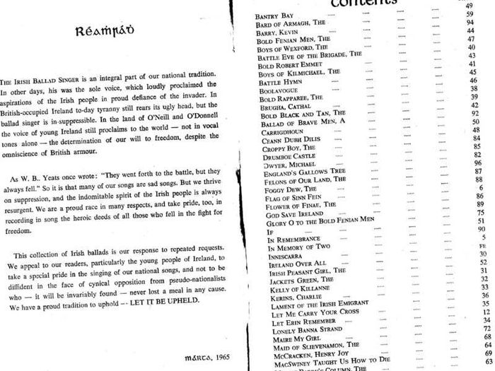 Songs Of The Irish Republic (published 1965)