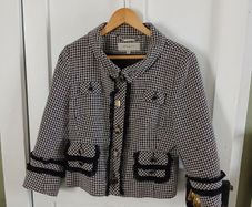 Karen Millen Tweed Houndstooth Blazer