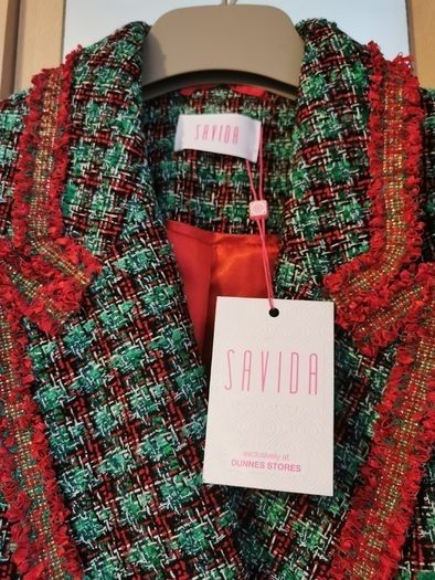BNWT - Savida Tartan Suit Jacket UK 10