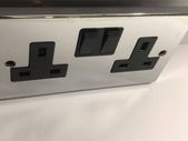 Twin Switched Double Sockets Polished Chrome