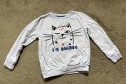 girl sweatshirt kitty I'm unique 5-6 years old. 116cm