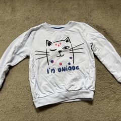 girl sweatshirt kitty I'm unique 5-6 years old. 116cm