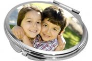 Personalised custom printed Oval shaped Mirror