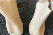 Never worn Aldo leather peep toe beige mules shoes heels