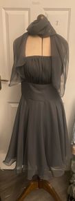 Grey Dress and Scarf