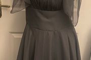 Grey Dress and Scarf