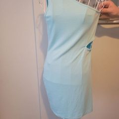 one shoulder cut out dress